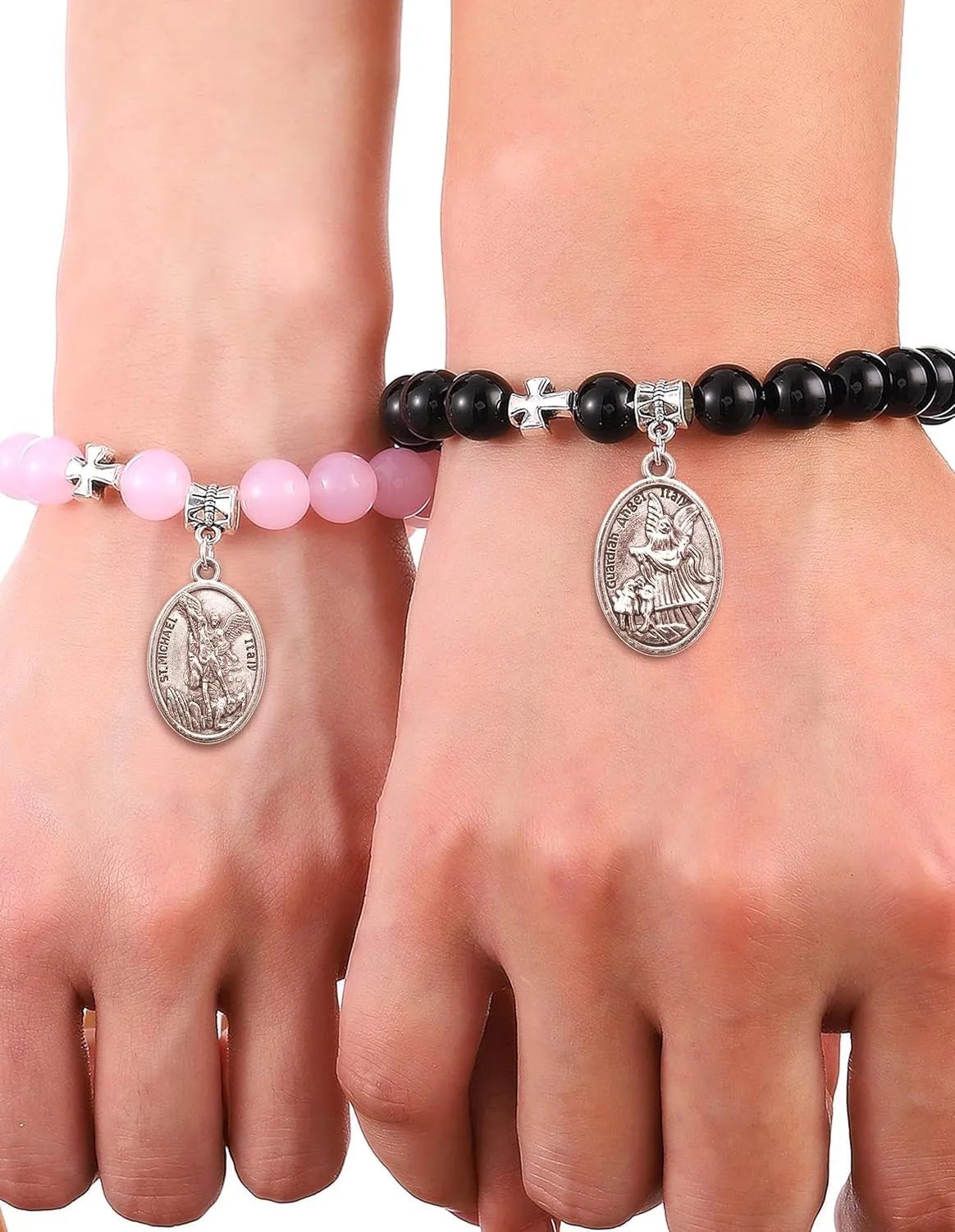 St Michael/St Christopher Medal/Cross/Pardon Cross/Saint Therese of Lisieux Medal Pendant for Women Necklace & Rosary Necklace
