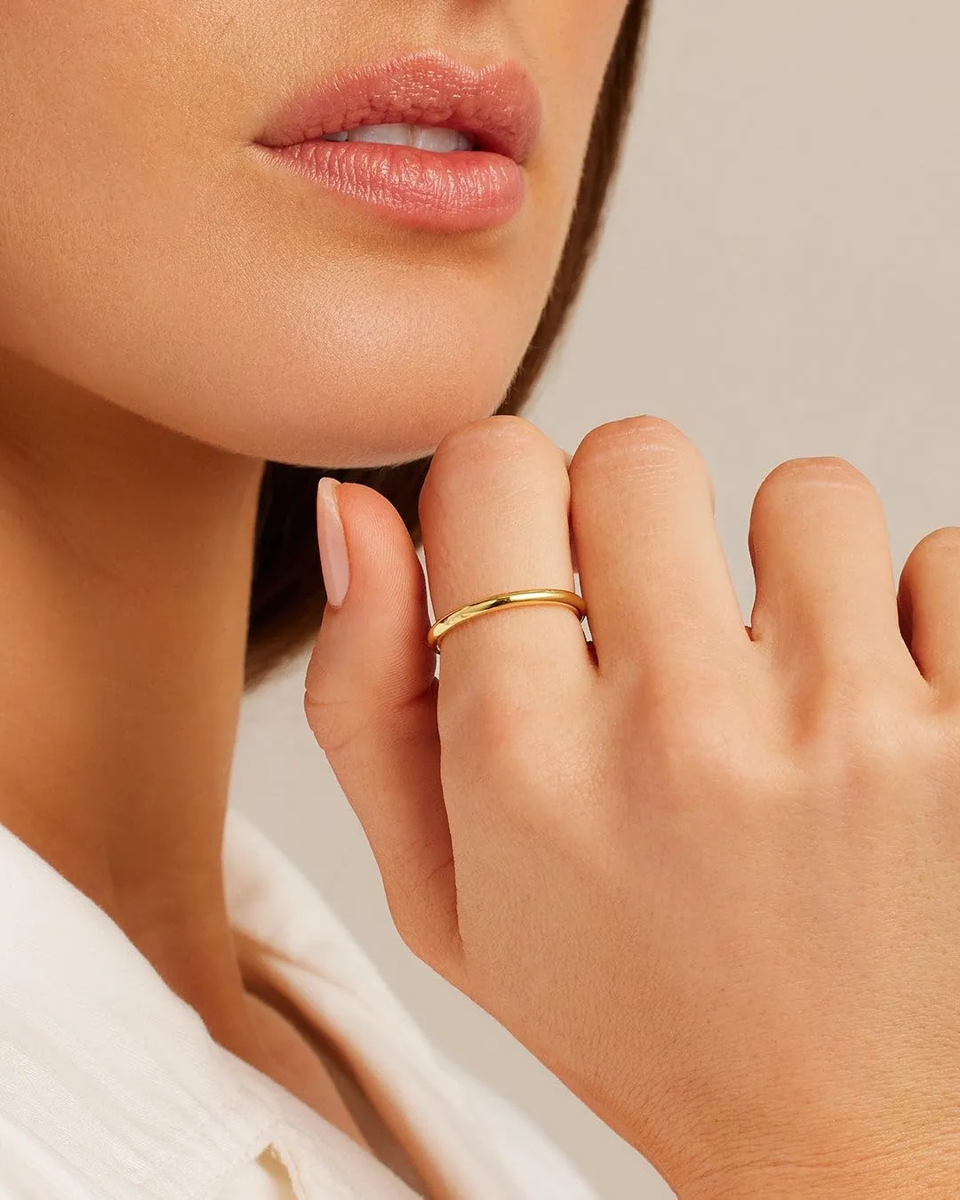 Stackable Rings Gold for Women Non Tarnish Trendy 18K Gold Plated Cubic Zirconia Stacking Ring Gold Jewelry Gifts Size 6/7/8/9/10