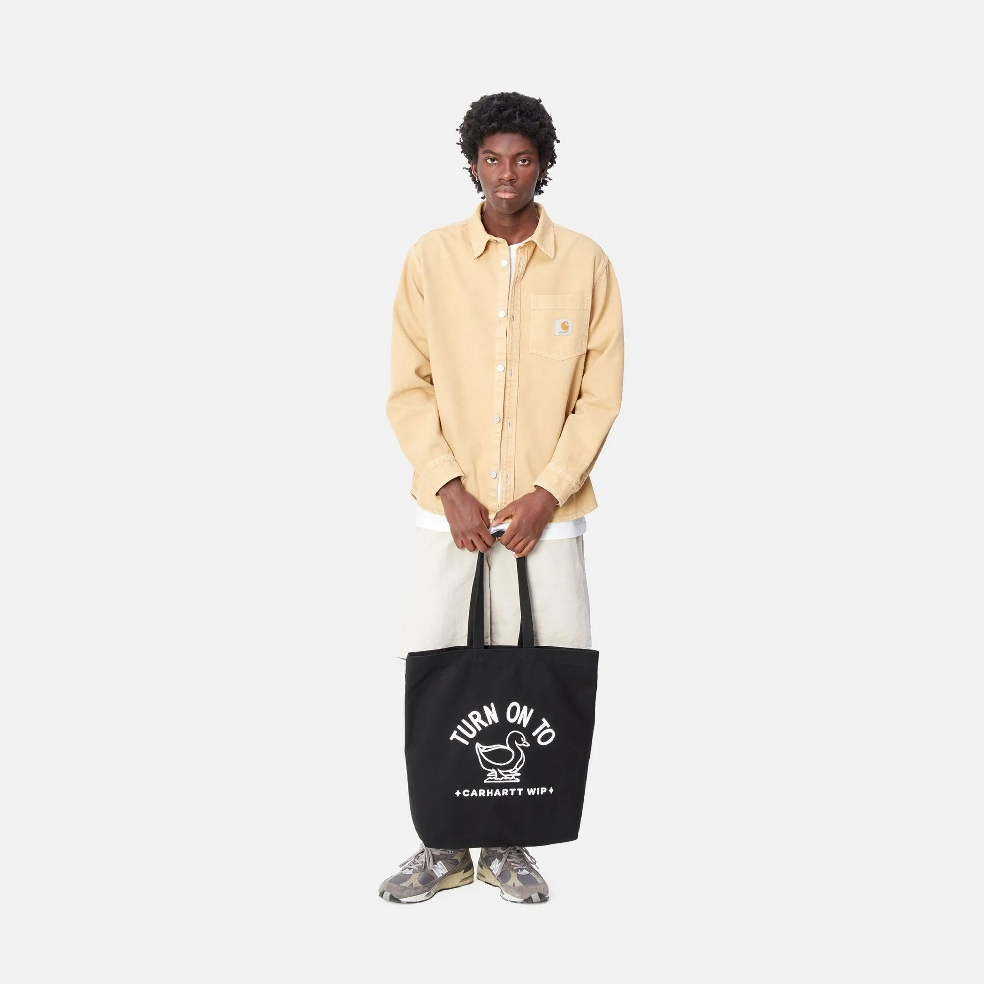 Stamp Tote | Black / White