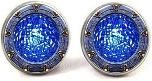 Stargate Atlantis Cufflinks,Stargate Portal SG1 Cufflinks,Stargate Cufflinks,Birthday Gift