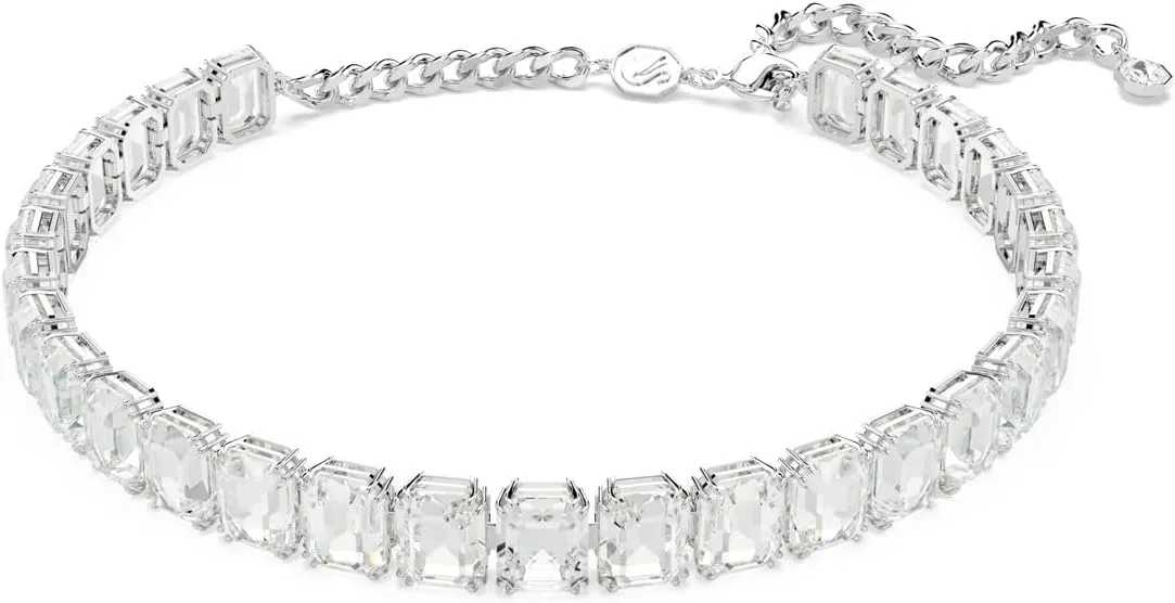 Swarovski Millenia Choker, Octagon Cut, Clear, Rhodium Finished