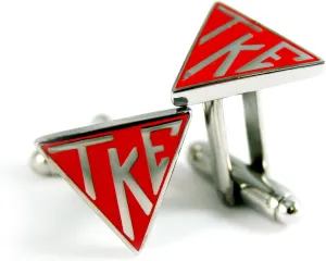 Tau Kappa Epsilon Triangle Cuff Links