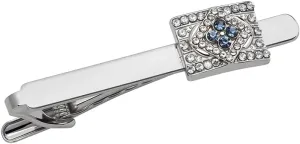 Tuxedo Studs Rhinestone Tie Clip for Men French Cuff Links Tie Bar Clip Suit Shirt Accessories for Men Wedding Business Crystal Cufflinks Necktie Clips