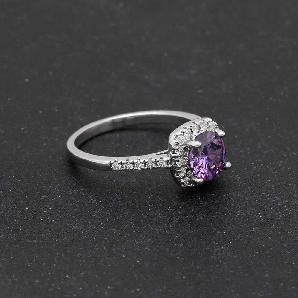 UFOORO Rings for Women, Promise Rings for Her, Christmas Gifts, Engagement Rings for Women Solitaire Crystal Wedding Rings for Her Fake Diamond Ring Christmas Gifts for Her