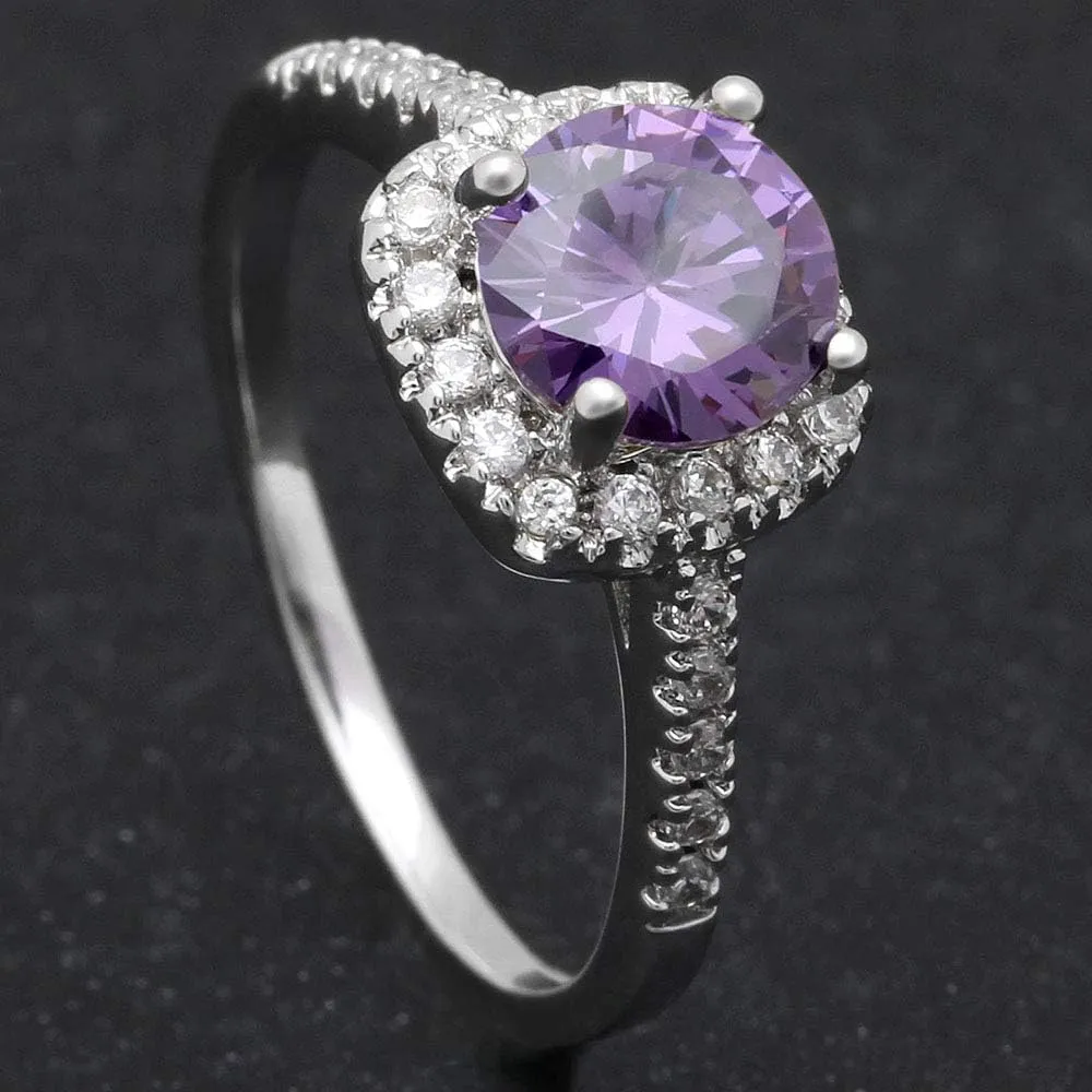 UFOORO Rings for Women, Promise Rings for Her, Christmas Gifts, Engagement Rings for Women Solitaire Crystal Wedding Rings for Her Fake Diamond Ring Christmas Gifts for Her