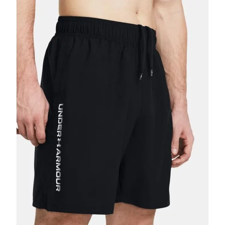 Under Armour Mens Woven Wordmark Shorts Black