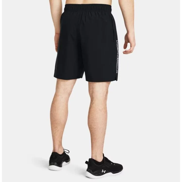 Under Armour Mens Woven Wordmark Shorts Black