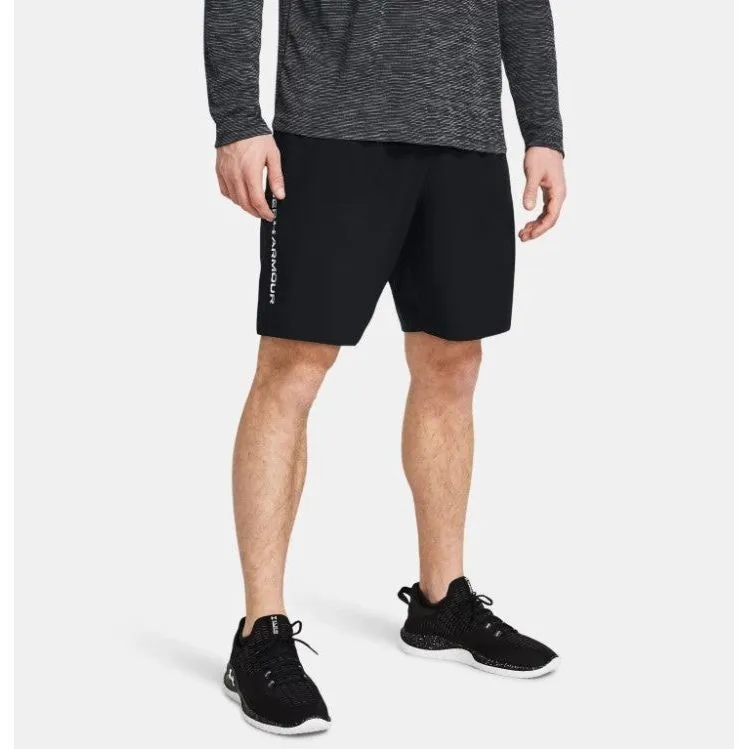 Under Armour Mens Woven Wordmark Shorts Black