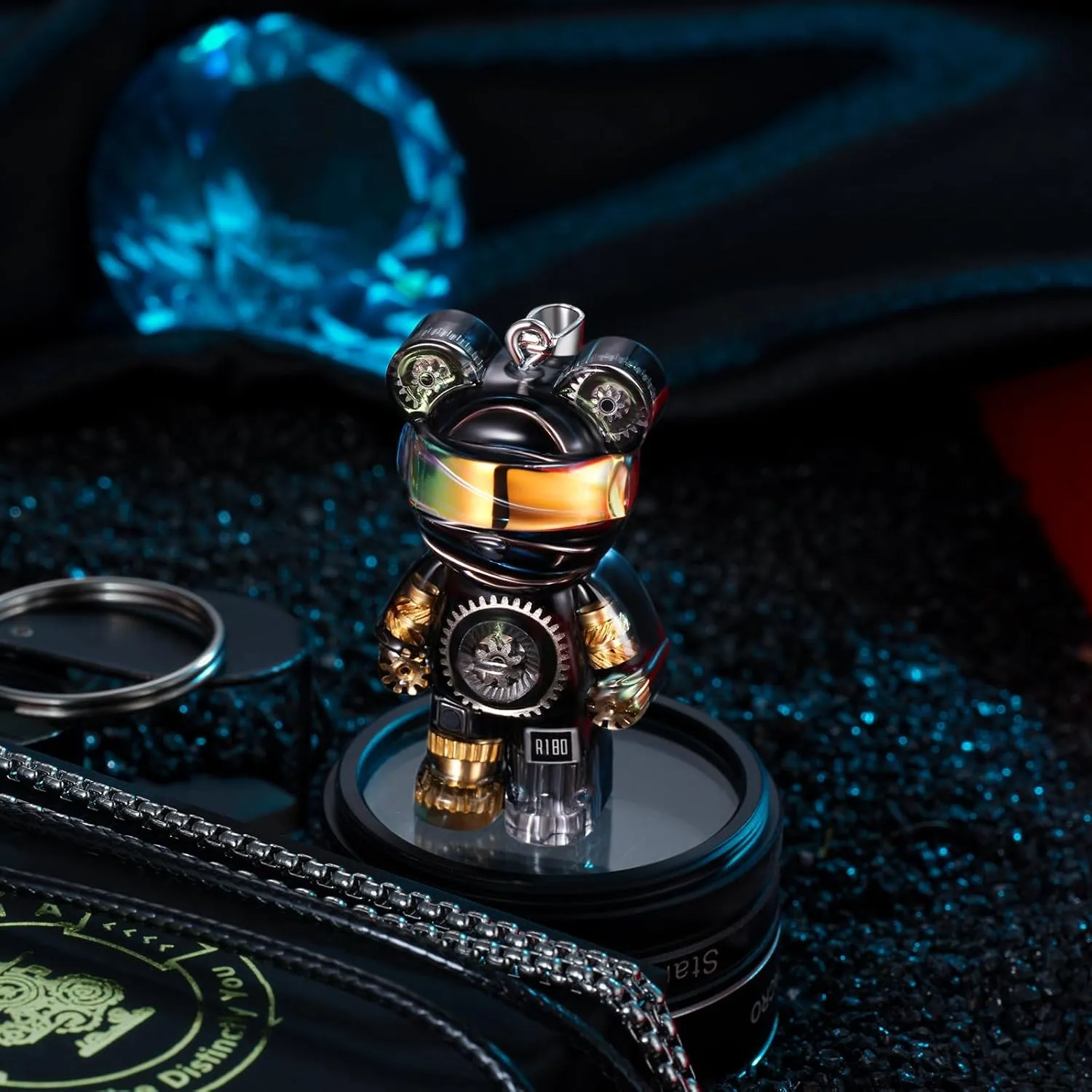 Unique Bear Necklace - Handcrafted Original Design Pendant - Perfect Steampunk Jewelry Gift for Men & Women in Elegant Box