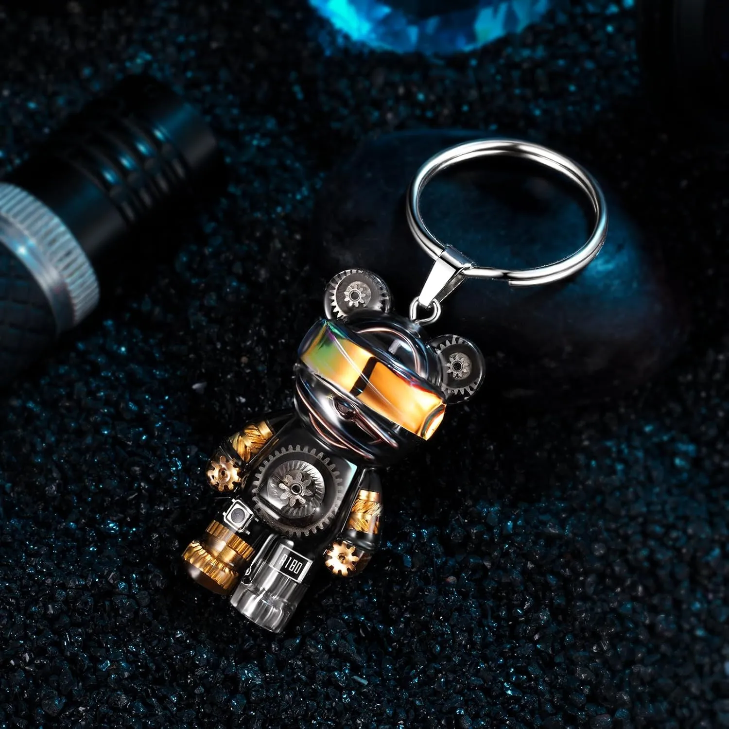 Unique Bear Necklace - Handcrafted Original Design Pendant - Perfect Steampunk Jewelry Gift for Men & Women in Elegant Box