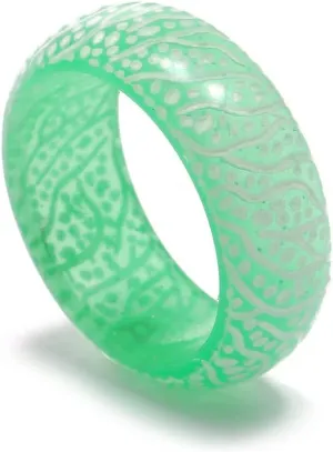 Venus Orb Ring For Women, Glow Acrylic Cool Resin Finger Luminous Rings For Men Aesthetic Trendy Dainty Plastic Jewelry