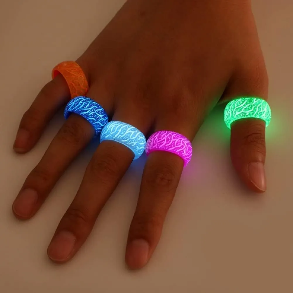 Venus Orb Ring For Women, Glow Acrylic Cool Resin Finger Luminous Rings For Men Aesthetic Trendy Dainty Plastic Jewelry