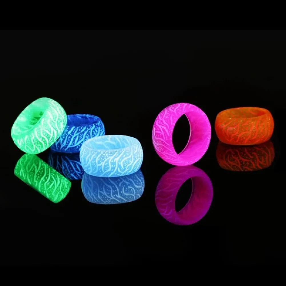 Venus Orb Ring For Women, Glow Acrylic Cool Resin Finger Luminous Rings For Men Aesthetic Trendy Dainty Plastic Jewelry