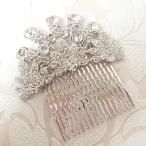 Vintage Hollywood Rhinestone Hair Comb for DIY Birdcage Veil or Fascinator