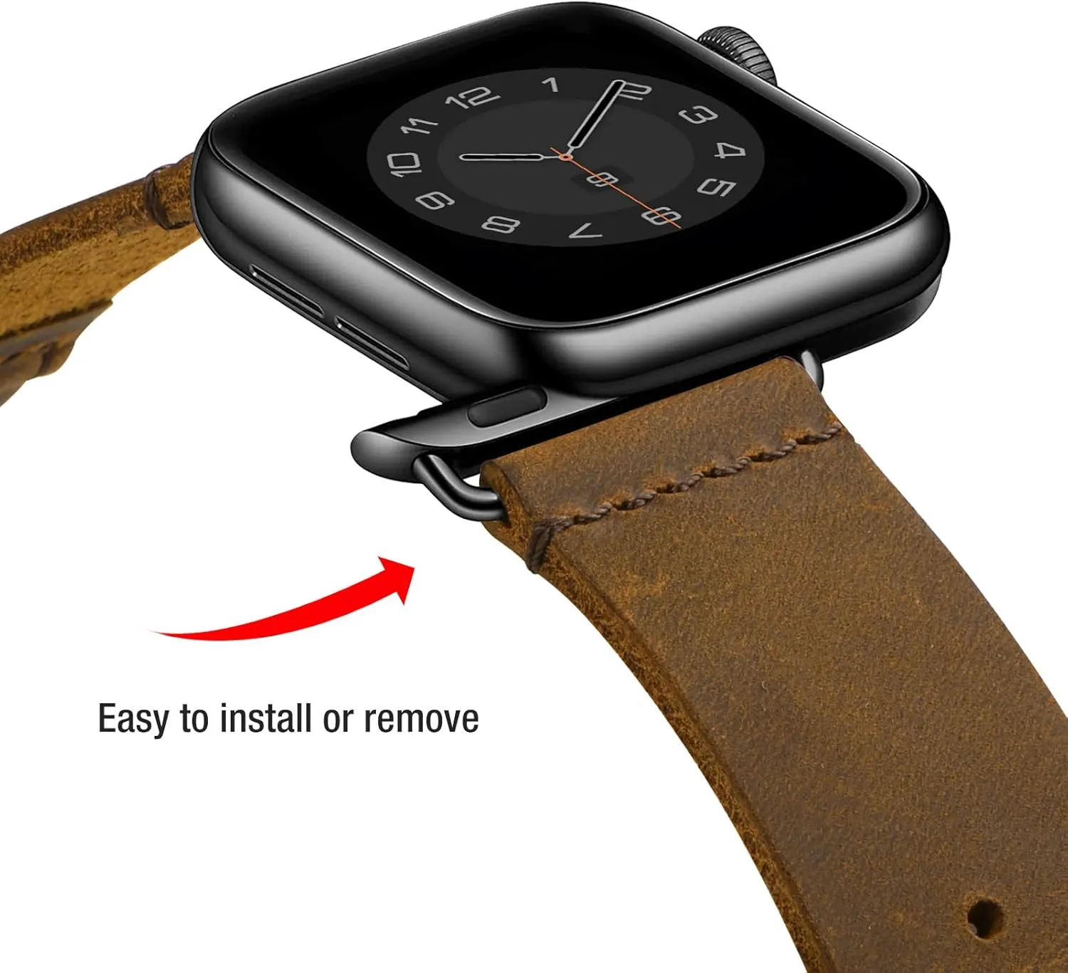 Vintage Leather Bands Compatible with Apple Watch Band 38mm 40mm 41mm 42mm 44mm 45mm 46mm 49mm,Genuine Leather Retro Strap Compatible for Men Women iWatch Ultra SE Series 10/9/8/7/6/5/4/3/2/1