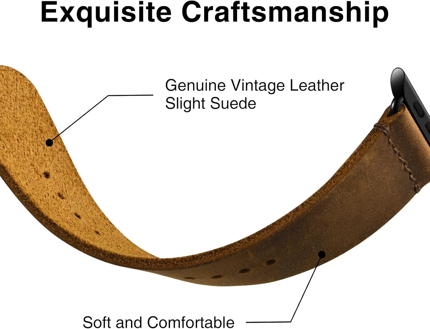 Vintage Leather Bands Compatible with Apple Watch Band 38mm 40mm 41mm 42mm 44mm 45mm 46mm 49mm,Genuine Leather Retro Strap Compatible for Men Women iWatch Ultra SE Series 10/9/8/7/6/5/4/3/2/1