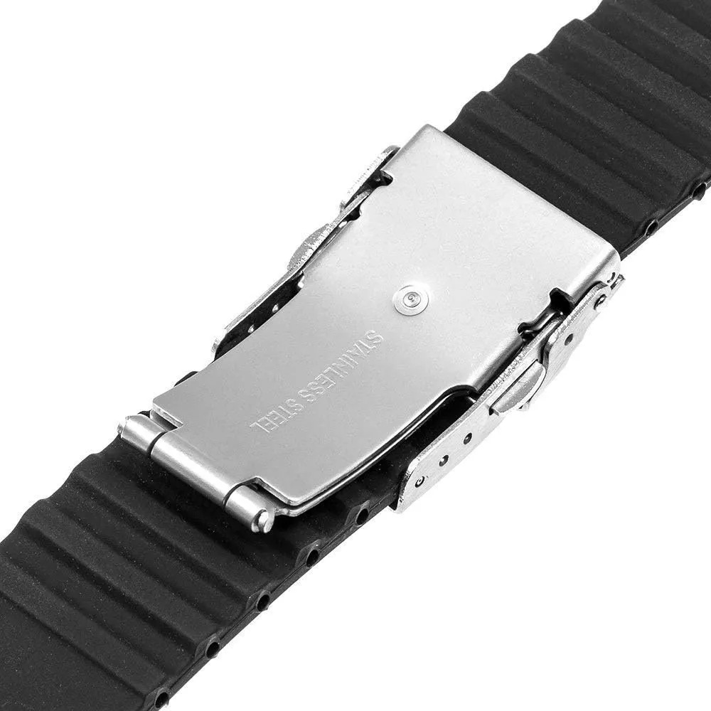 watch strap 17mm 18mm 19mm 20mm 21mm 22mm 23mm 24mm universal silicone rubber watchband stainless steel buckle watch band resin strap