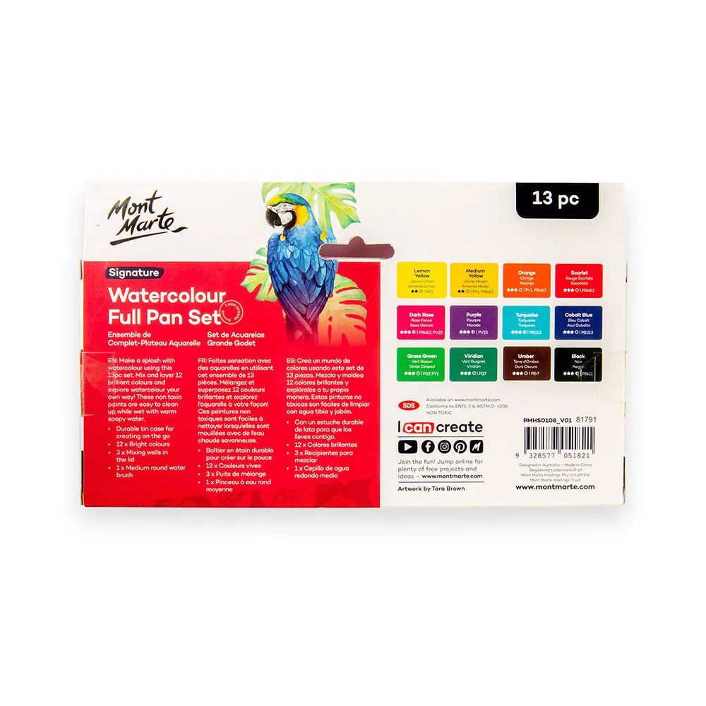 Watercolour Full Pan Set Signature 13pc