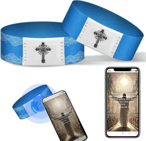 Wearable Bible Bracelet, Daily Bible Verse Wristbands, Elastic Inspirational Verse Bracelets, Religious Gifts for Women, Men & Teens
