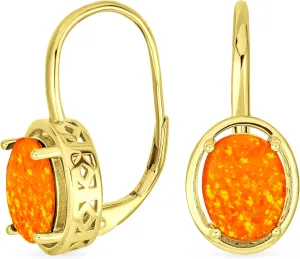 Western Style Onyx Turquoise Jade Milgrain Cable Edge Oval 5CT Gemstone Drop Earrings For Women Hinge Lever Back 14K Yellow Gold Plated .925 Sterling Silver