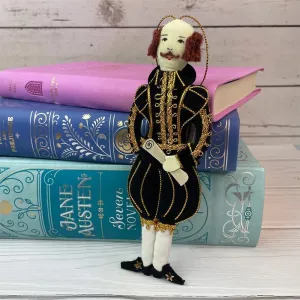 William Shakespeare Doll - Shakespeare Decoration | Christmas Decoration