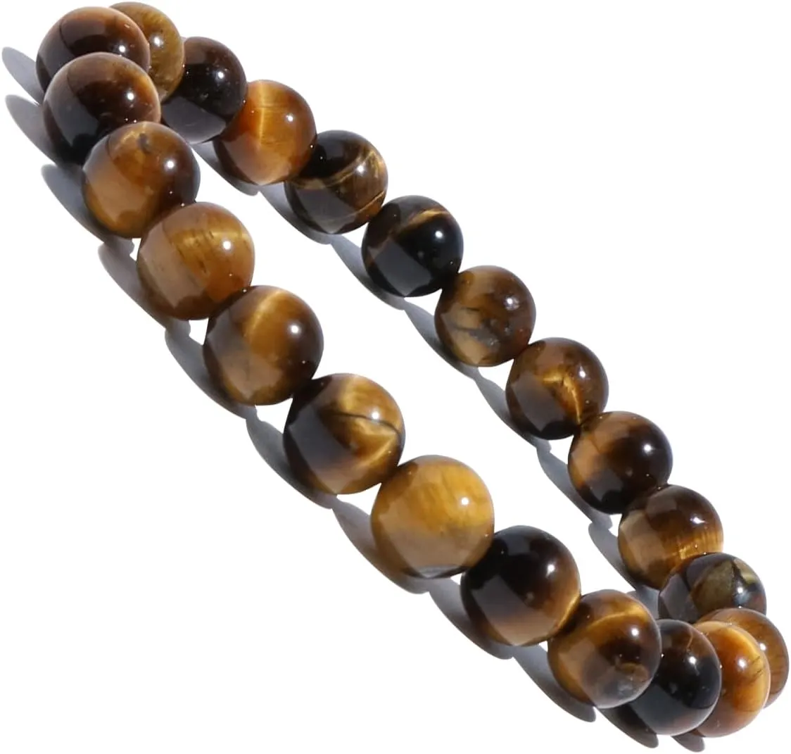 XIANNVXI Crystal Bracelet for Women Men 8 mm Natural Stone Beaded Bracelets Cat Bracelets Cross Bracelets Heart Bracelelt Jewelry for Women Birthday Gifts Stretch Bracelet