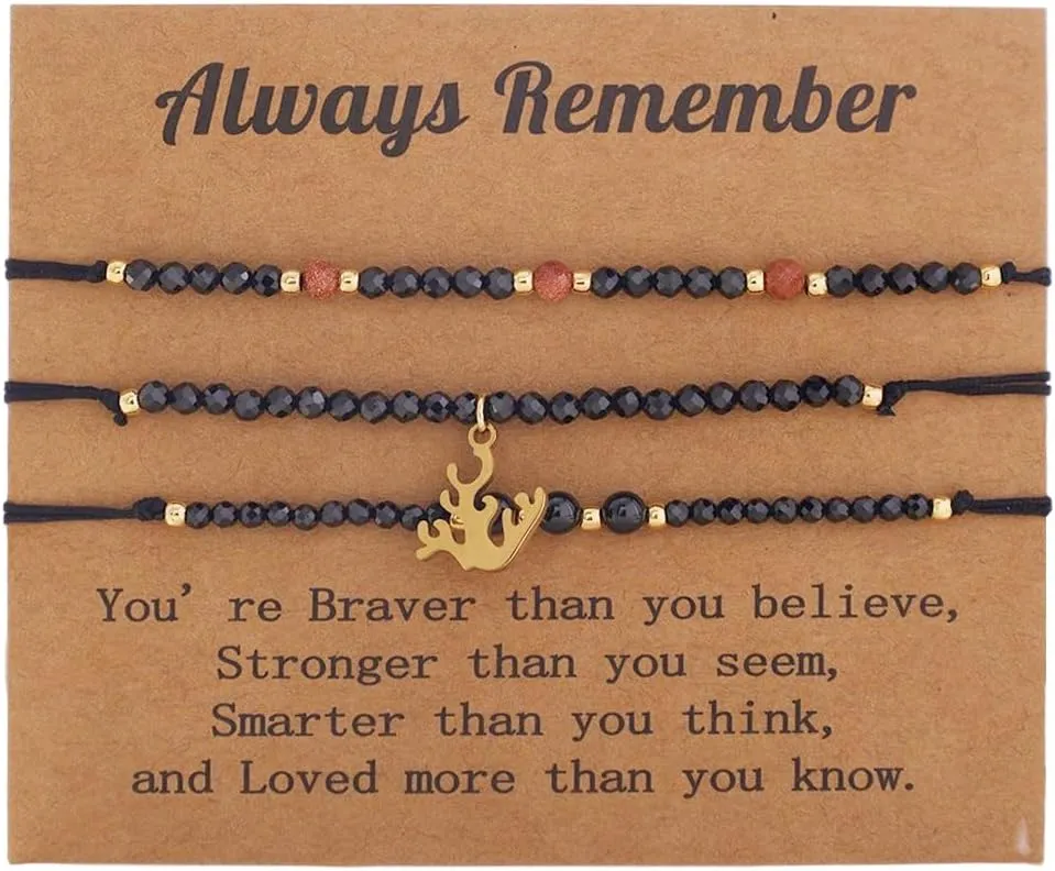 XZE Beaded Strand Bracelets Set for Women, Handmade Braided Adjustable Friendship String Link Bracelets