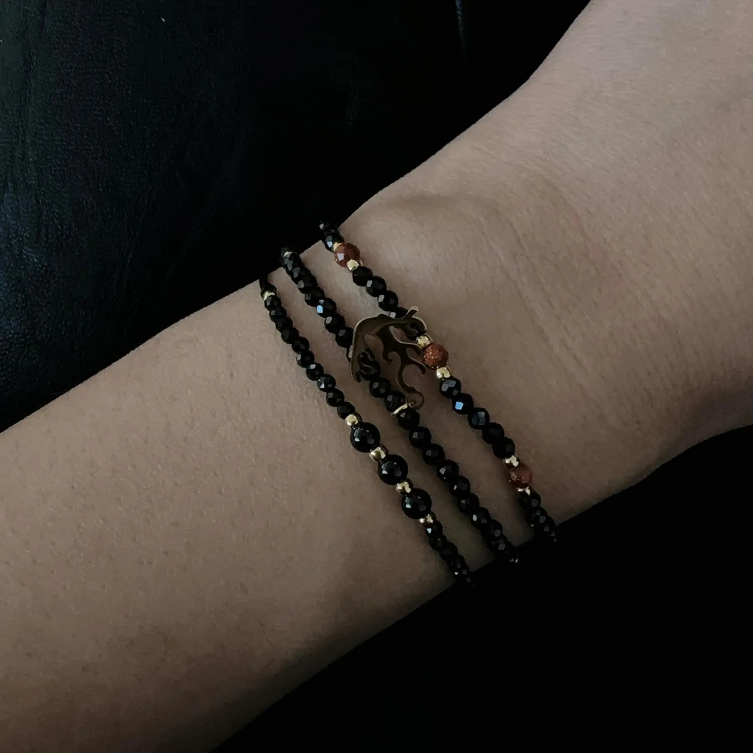 XZE Beaded Strand Bracelets Set for Women, Handmade Braided Adjustable Friendship String Link Bracelets
