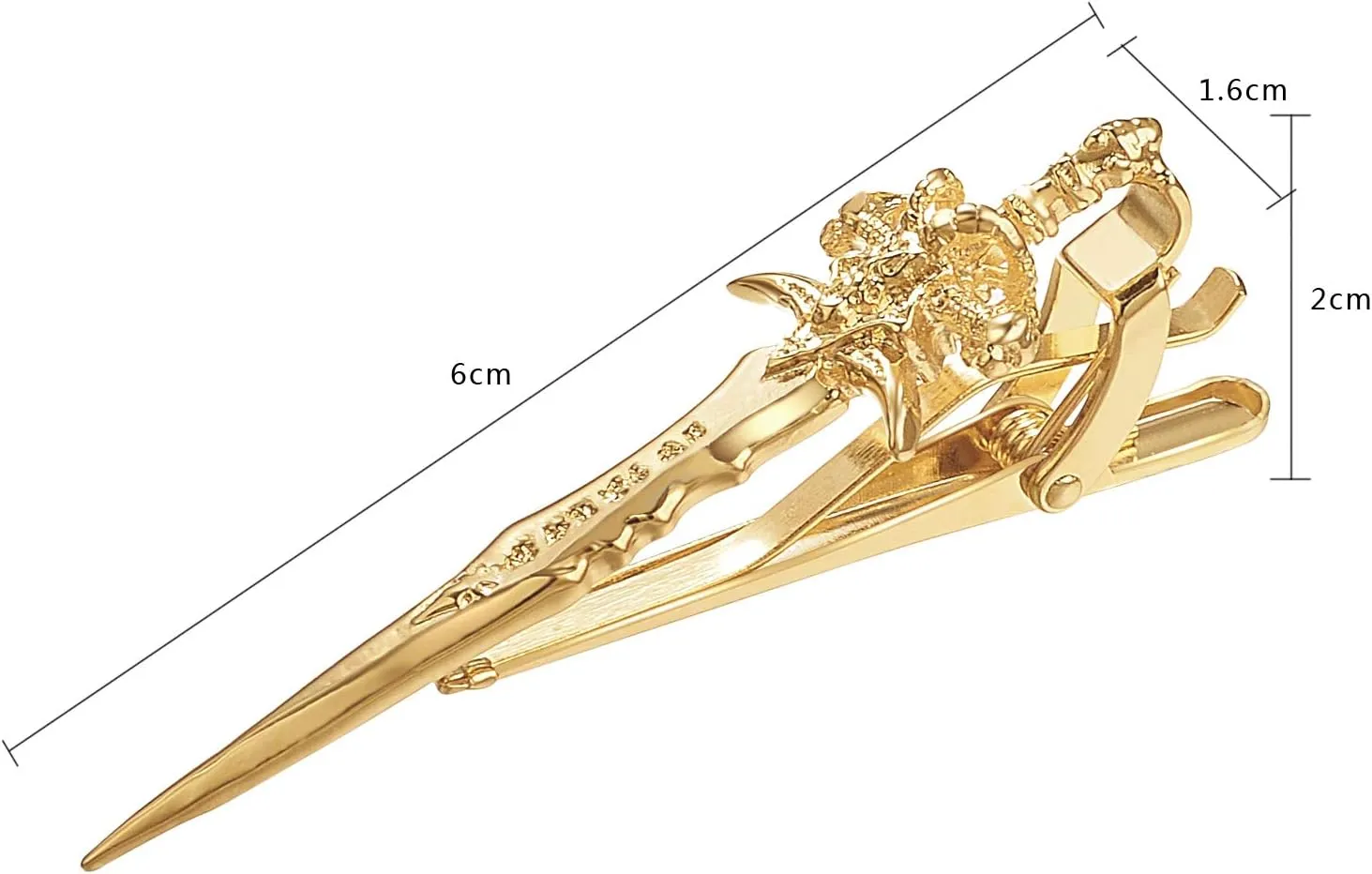 Yoursfs Personalised Novelty Tie Clips for Men Knife Sword Tie Bar Unique Cool Tie Pin for Men's Jewelry Gift
